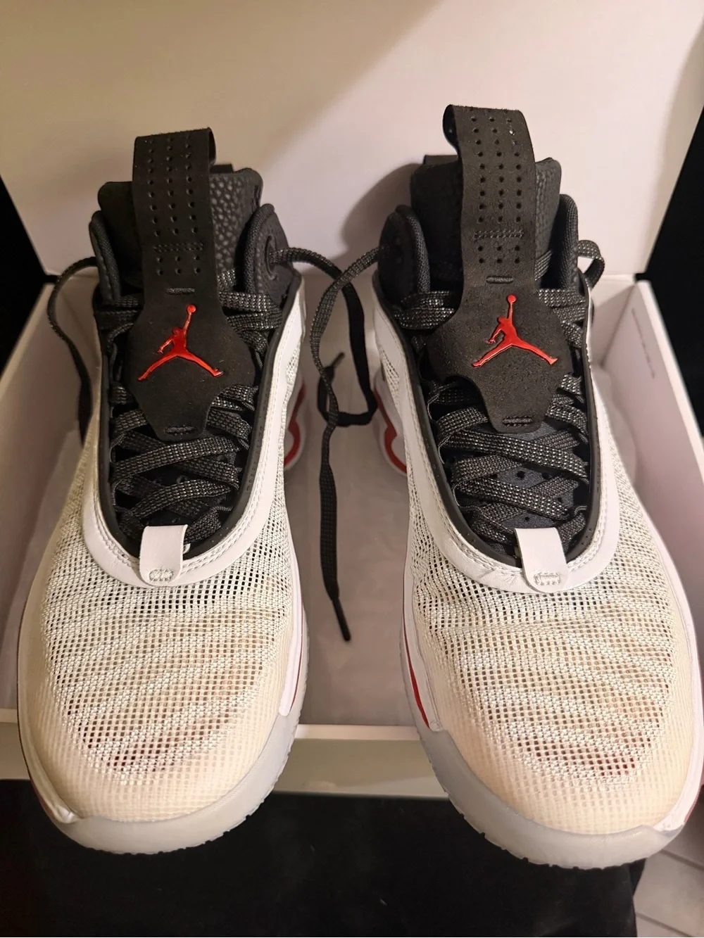 Air Jordan XXXVI 36 “First Light” – Men’s 9.5 – White/University Red/Black